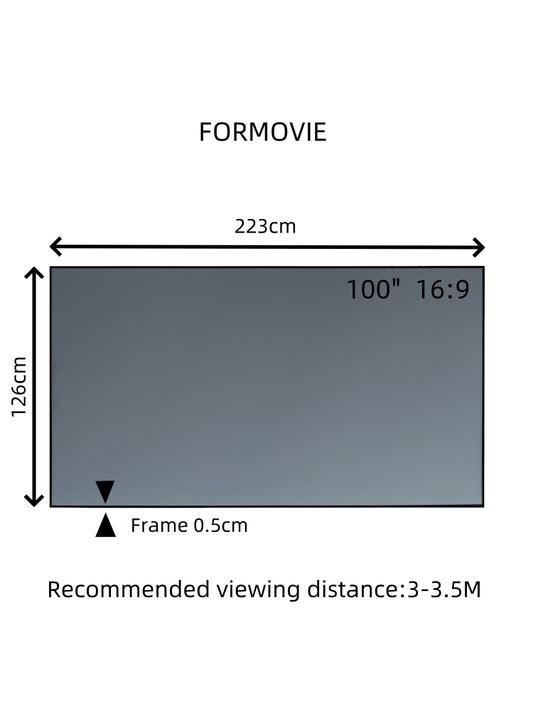 Formovie 80-120“ Inch Fresnel ALR Short and Long Throw Projector Screen