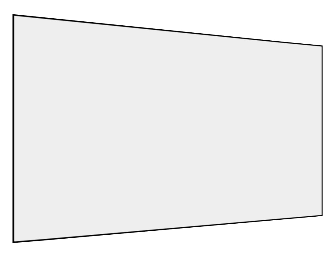 ProView 4K 72"-150"White Crystal Projection Screen, Featuring A Fixed Frame, Suitable For Any Projector
